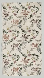 Lunghezza di seta broccata, 1723-1774