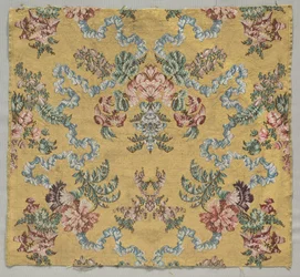 Lunghezza di seta broccata, 1723-1774