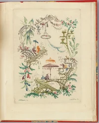 Disegno ornamentale da "Nouvelle suite de cahiers chinois a l