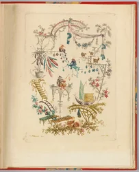 Disegno ornamentale da "Nouvelle suite de cahiers chinois a l