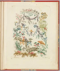 Disegno ornamentale da "Nouvelle suite de cahiers chinois a l