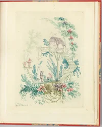 Disegno ornamentale da "Nouvelle suite de cahiers chinois a l