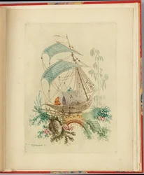 Disegno ornamentale da "Nouvelle suite de cahiers chinois a l