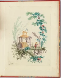 Disegno ornamentale da "Nouvelle suite de cahiers chinois a l