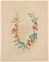 Pagina del titolo per "Nouvelle Suitte de Cahiers de fleurs idéales" No. 2