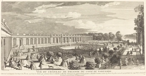 Vista del Castello di Trianon dal lato del Parterre