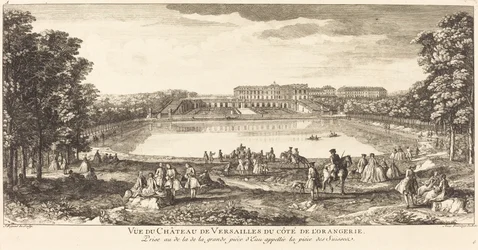 Veduta del Castello di Versailles dal lato dell