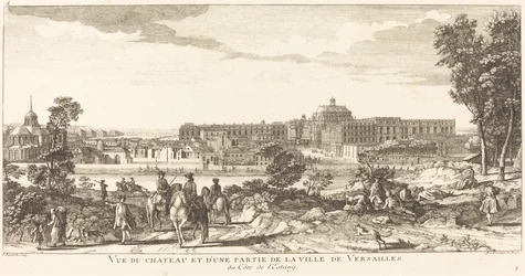 Vista del Castello e di una Parte della Città di Versailles