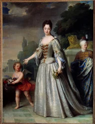 Ritratto di Maria Adelaide di Savoia, Duchessa di Borgogna Delfina di Francia (1685-1712). Dipinto di Jean Baptiste Santerre (1651-1717)