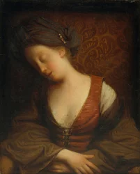 Giovane donna che dorme