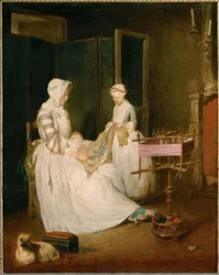 Chardin, La madre diligente / circa 1739-40