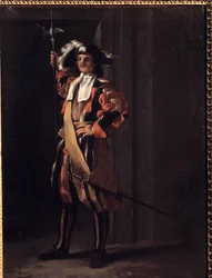 Svizzera della Guardia Pontificia Dipinto di Jean Barbault (1718-1762). XVIII secolo. Besançon, Museo delle Belle Arti