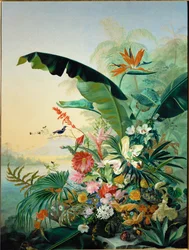 Fiori esotici (pittura su tela)