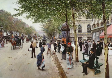 Scena di strada parigina