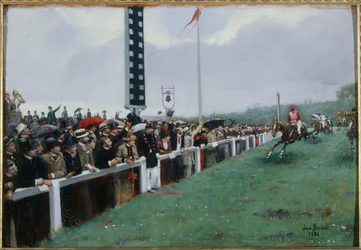 Gare a Longchamp; il traguardo