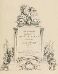 Desseins Arabesques a Plusieurs Usages Inventés par J.B. Toro Pagina del Titolo