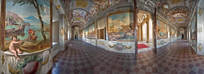 Vista orbicolare della Galleria di Bacco