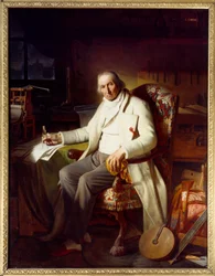 Ritratto di Joseph Marie Jacquard (1751-1834) inventore della macchina per tessere