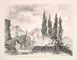 Veduta dei giardini di Villa d