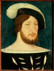 Ritratto di Francesco I (1494-1547), re di Francia. Dipinto di Jean Clouet (1485-1541)
