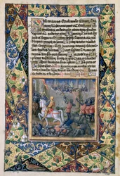 Ms Lat. Q.v.I.126 f.38v Roboamo in guerra contro Geroboamo, dal 