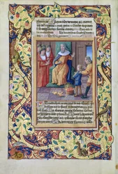 Giuseppe interpreta i sogni del Faraone, dal Libro d