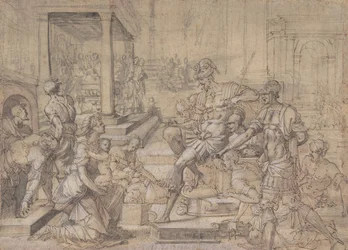 Amya che Chiede a Faustus la Custodia di San Mamas, ca. 1543