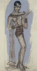 Josephine Baker - Un Modellino per un Importante Pannello di Lacca, c.1927