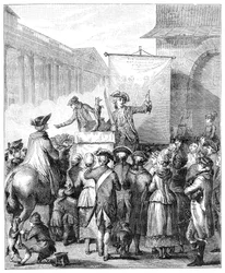 Il ciarlatano al Louvre, Parigi, 1885