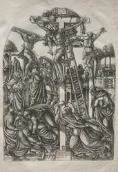 Cristo sulla croce tra i due ladroni, prima del 1561