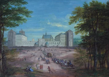 Arrivo del re al castello di Vincennes