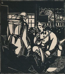 I soldati alla stazione, 1919