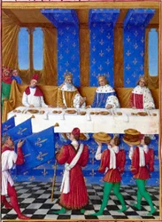 Francese: Banchetto di Carlo V il Saggio