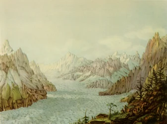 La Mer de Glace o Glacier des Bois, 1787, 1946