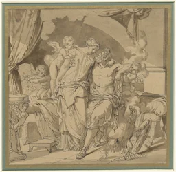 Giove e Giunone in abbraccio