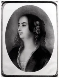 Madame Hanska (1801-82) incisa da Emile Lassalle (1813-71)