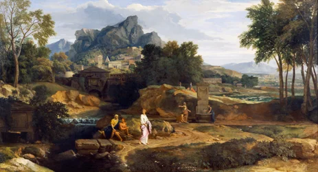 Paesaggio con figure