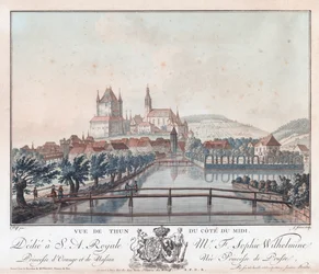 Vue De Thun Du Cote Du Midi, ca.
1770-1780 (Incisione)