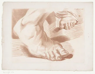 Due piedi (Composities met delen van het menselijke lichaam, Cinquième Cahier de Principes de Dessein)