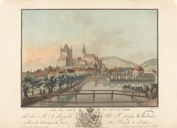 Vista di Thun dal lato sud
