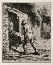 Contadino che torna dal mucchio di letame, 1855-1856