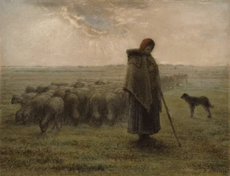 Pastorella e il suo gregge, 1862-63