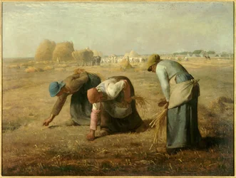 Le spigolatrici. Dipinto di Jean François Millet, 1814-1875