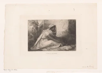 Donna araba seduta