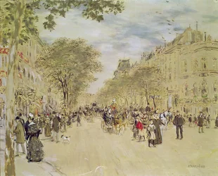 Il Padiglione di Hannover e il Boulevard des Italiens, Parigi, dopo il 1870