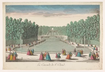 Veduta delle cascate del giardino del Castello di Saint-Cloud (La cascade de St. Cloud)