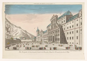 Veduta del complesso abbaziale El Escorial nei pressi di Madrid, visto dal lato sud