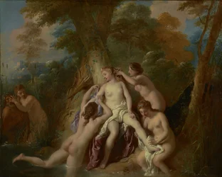Diana e le sue ninfe che fanno il bagno, 1722-4