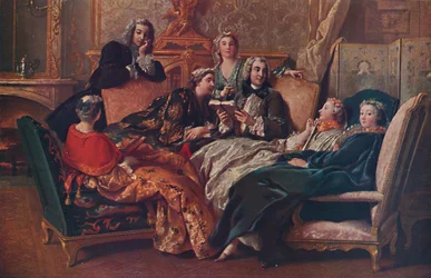 La lettura di Molière, 1728, 1937