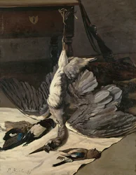 Natura morta con airone